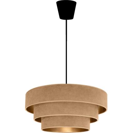 Brilagi - Riippuvalaisin LUNETA 1xE27/60W/230V, halkaisija 40 cm, beige/kulta