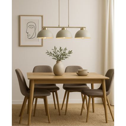 Brilagi - riippuvalaisin MOON 3xE27/60W/230V beige/kultainen