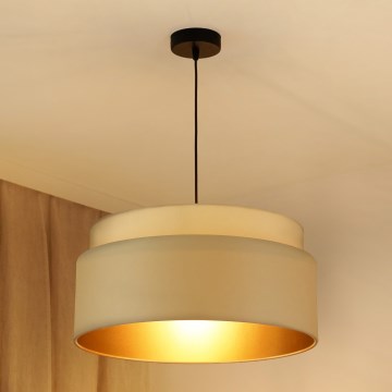 Brilagi - Riippuvalaisin OREGON VEGE 1xE27/15W/230V Ø 45 cm beige