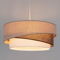 Brilagi - Riippuvalaisin vaijerilla ARROW 1xE27/60W/230V halkaisija 45 cm beige/ruskea/valkoinen