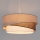 Brilagi - Riippuvalaisin vaijerilla ARROW 1xE27/60W/230V halkaisija 45 cm beige/ruskea/valkoinen