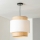 Brilagi - Riippuvalaisin vaijerilla CERIA 1xE27/40W/230V Ø 30 cm musta/beige/valkoinen