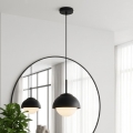 BRILAGI - Riippuvalaisin vaijerilla COSMO 1xE27/60W/230V halkaisija 18 cm musta