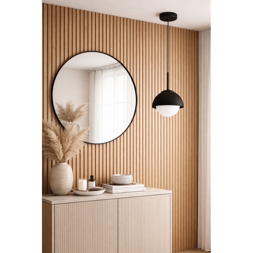 BRILAGI - Riippuvalaisin vaijerilla COSMO 1xE27/60W/230V halkaisija 18 cm musta