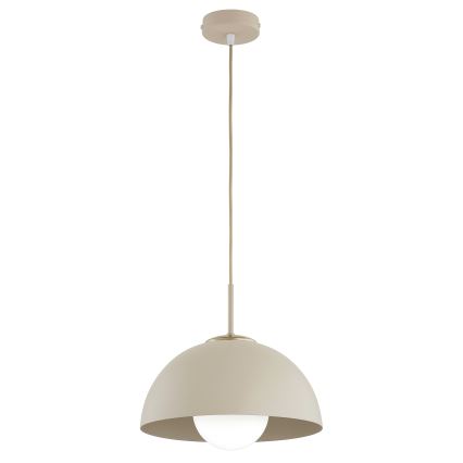 Brilagi - Riippuvalaisin vaijerilla COSMO 1xE27/60W/230V, halkaisija 30 cm, beige/kultainen