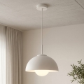 BRILAGI - Riippuvalaisin vaijerilla COSMO 1xE27/60W/230V halkaisija 30 cm valkoinen/kultainen