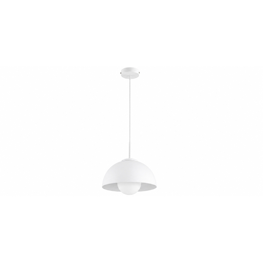 BRILAGI - Riippuvalaisin vaijerilla COSMO 1xE27/60W/230V halkaisija 30 cm valkoinen/kultainen