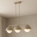 BRILAGI - Riippuvalaisin vaijerilla COSMO 3xE27/60W/230V beige/kulta
