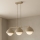 Brilagi - Riippuvalaisin vaijerilla COSMO 3xE27/60W/230V beige/kulta