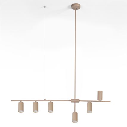 Brilagi - Riippuvalaisin vaijerilla CRANE 6xGU10/30W/230V beige