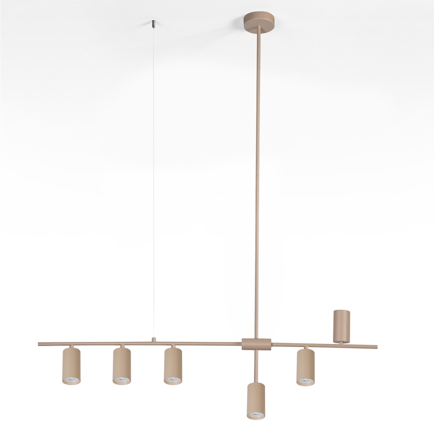 Brilagi - Riippuvalaisin vaijerilla CRANE 6xGU10/30W/230V beige