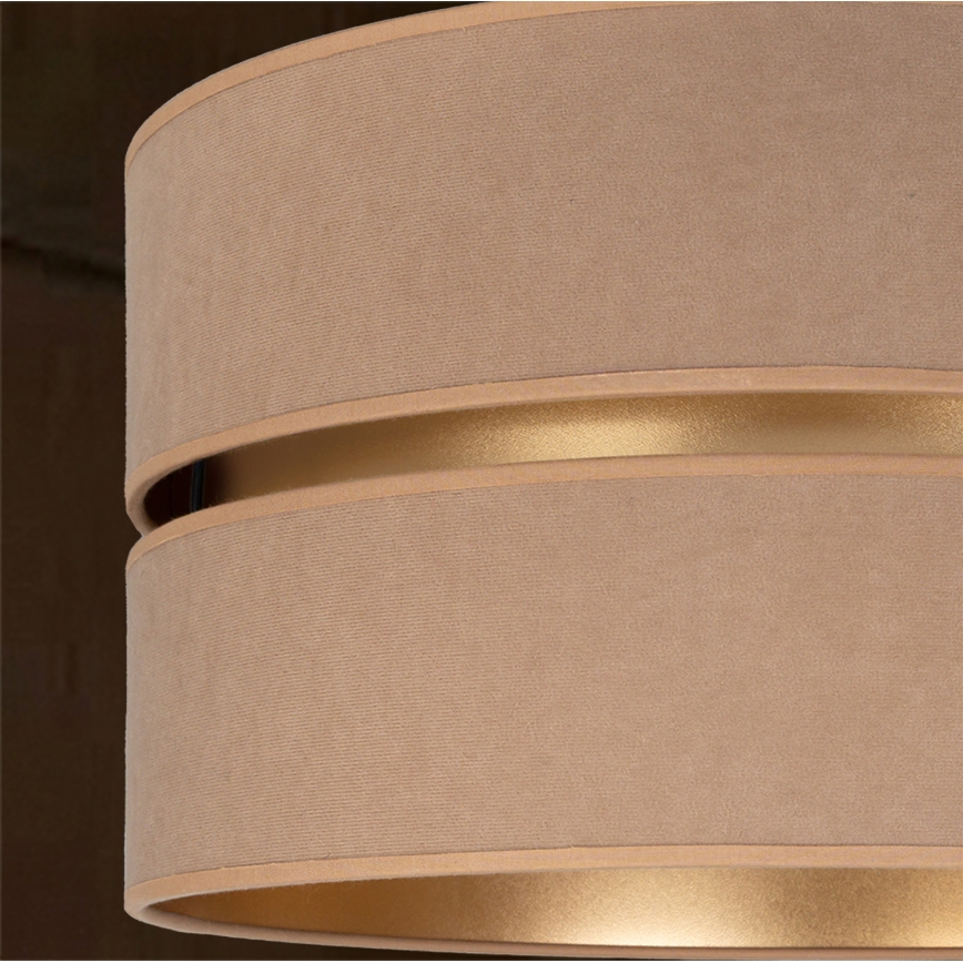 Brilagi - Riippuvalaisin vaijerilla DUO-DUO 1xE27/60W/230V Ø 40 cm beige/kulta