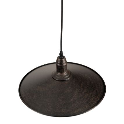 BRILAGI - Riippuvalaisin vaijerilla FORGE 1xE27/60W/230V halkaisija 36 cm ruskea