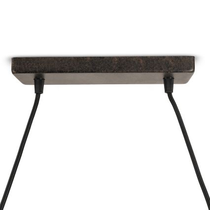 BRILAGI - Riippuvalaisin vaijerilla FORGE 2xE27/60W/230V ruskea