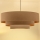 Brilagi - Riippuvalaisin vaijerilla LUNETA 3xE27/60W/230V halkaisija 80 cm beige/kultainen