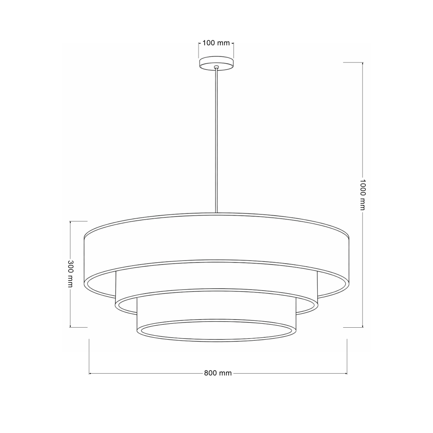 Brilagi - Riippuvalaisin vaijerilla LUNETA 3xE27/60W/230V halkaisija 80 cm kerma/kulta