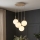 Brilagi - Riippuvalaisin vaijerilla MILO ECRU 4xE27/60W/230V beige/kultainen