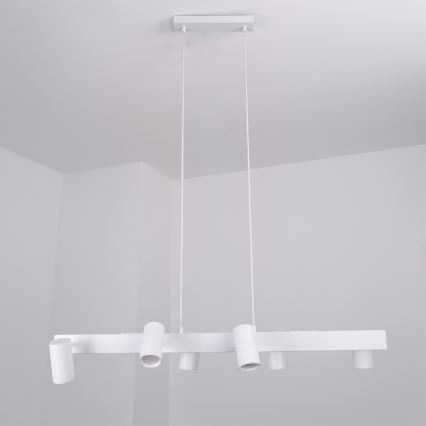 Brilagi - Riippuvalaisin vaijerilla SELE 6xGU10/30W/230V valkoinen
