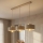Brilagi - Riippuvalaisin vaijerilla SPRING 3xE27/60W/230V beige/kulta