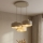 Brilagi - Riippuvalaisin vaijerilla SPRING 3xE27/60W/230V beige/kultainen
