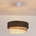 Brilagi - Riippuvalaisin vaijerilla TRIO 1xE27/60W/230V, halkaisija 40 cm, ruskea/beige/valkoinen
