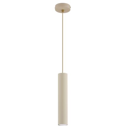 Brilagi - Riippuvalaisin vaijerilla TUBE 1xGU10/15W/230V beige/kulta