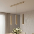 BRILAGI - Riippuvalaisin vaijerilla TUBE 3xGU10/15W/230V beige/kultainen