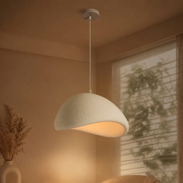 BRILAGI - Riippuvalaisin vaijerilla WABI SABI 1xE27/60W/230V halkaisija 40 cm valkoinen