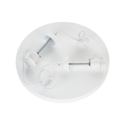 Brilagi - Riippuvalaisin vaijerilla WABI SABI 2xE27/40W/230V halkaisija 45 cm valkoinen
