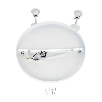 Brilagi - Riippuvalaisin vaijerilla WABI SABI 2xE27/40W/230V halkaisija 45 cm valkoinen