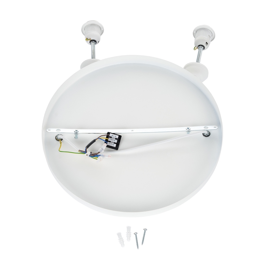 Brilagi - Riippuvalaisin vaijerilla WABI SABI 2xE27/40W/230V halkaisija 45 cm valkoinen