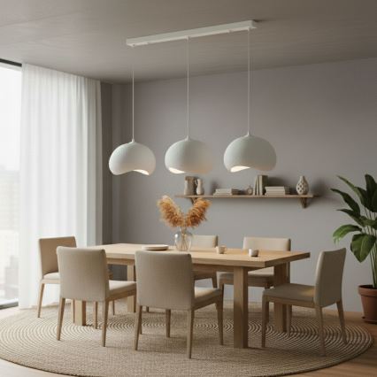 Brilagi - Riippuvalaisin vaijerilla WABI SABI 3xE27/40W/230V valkoinen