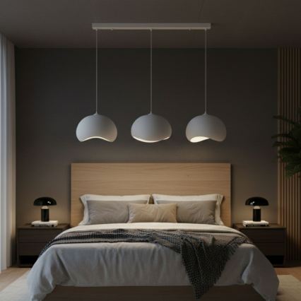 Brilagi - Riippuvalaisin vaijerilla WABI SABI 3xE27/40W/230V valkoinen