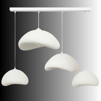 Brilagi - Riippuvalaisin vaijerilla WABI SABI 4xE27/40W/230V valkoinen