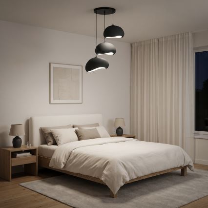 Brilagi - Riippuvalaisin WABI SABI 3xE27/40W/230V halkaisija 60 cm, musta