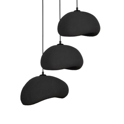 Brilagi - Riippuvalaisin WABI SABI 3xE27/40W/230V halkaisija 60 cm, musta