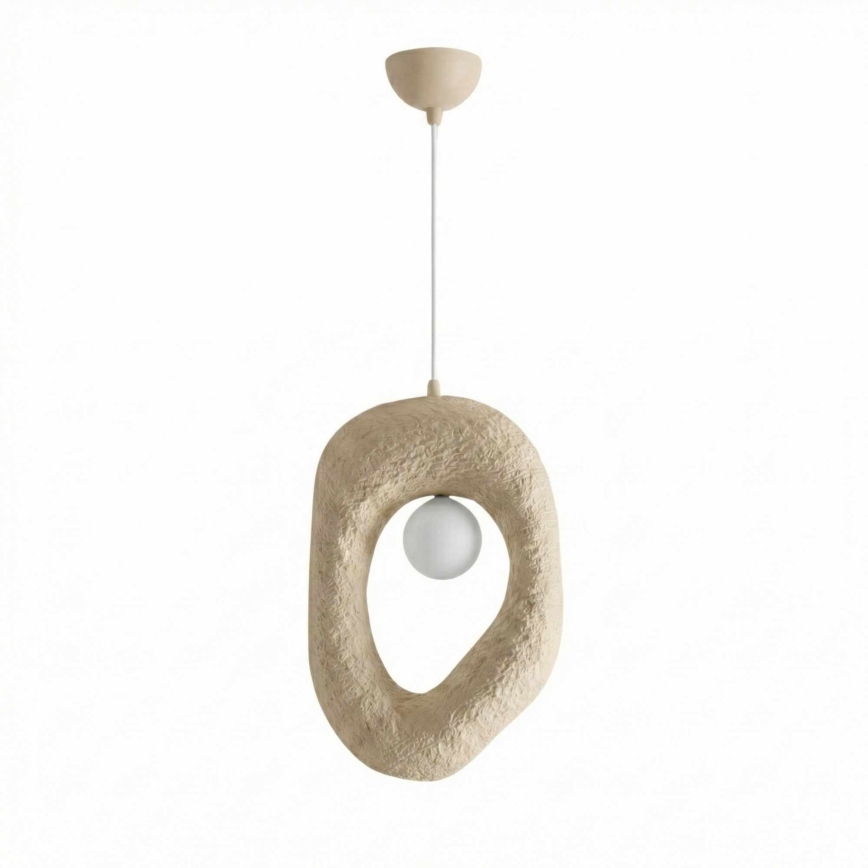 Brilagi - Riippuvalaisin WABI SABI johdolla 1xE27/40W/230V kermanvärinen