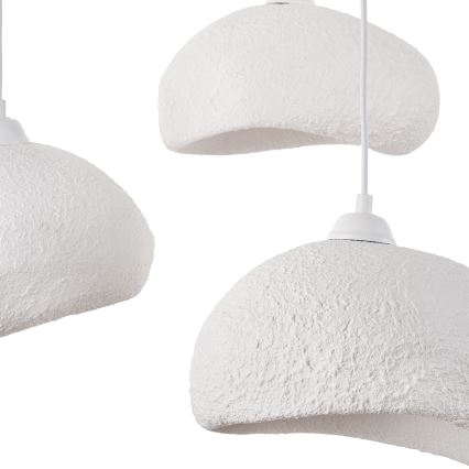 Brilagi - Ripustettava kattovalaisin köydellä WABI SABI 3xE27/40W/230V Ø 60 cm valkoinen
