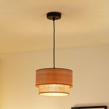 Brilagi - Ripustettava kattovalaisin MONTANA BOHO 1xE27/15W/230V halkaisija 25 cm ruskea/musta