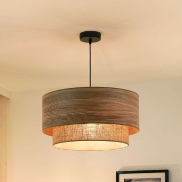 Brilagi - Ripustettava kattovalaisin MONTANA BOHO 1xE27/15W/230V halkaisija 45 cm ruskea/musta