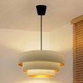 Brilagi - Ripustettava valaisin johdolla LUNETA 1xE27/60W/230V halkaisija 40 cm kermanvärinen/kultainen