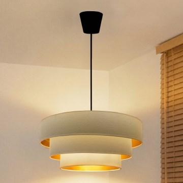 Brilagi - Ripustettava valaisin johdolla LUNETA 1xE27/60W/230V halkaisija 40 cm kermanvärinen/kultainen