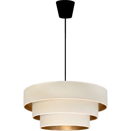 Brilagi - Ripustettava valaisin johdolla LUNETA 1xE27/60W/230V halkaisija 40 cm kermanvärinen/kultainen