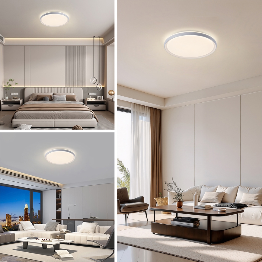 Brilagi - RIVO himmennettävä LED-kattovalaisin LED/72W/230V 3000-6000K valkoinen halkaisija 50 cm + kaukosäädin