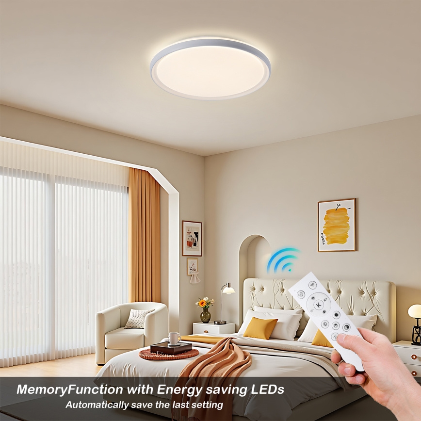 Brilagi - RIVO himmennettävä LED-kattovalaisin LED/72W/230V 3000-6000K valkoinen halkaisija 50 cm + kaukosäädin