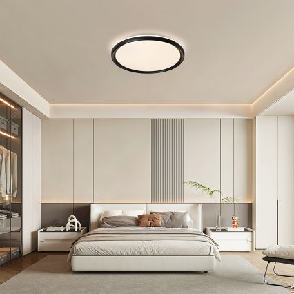 Brilagi - Himmennettävä LED-kattovalaisin RIVO LED/72W/230V 3000-6000K musta halkaisija 50 cm + kaukosäädin