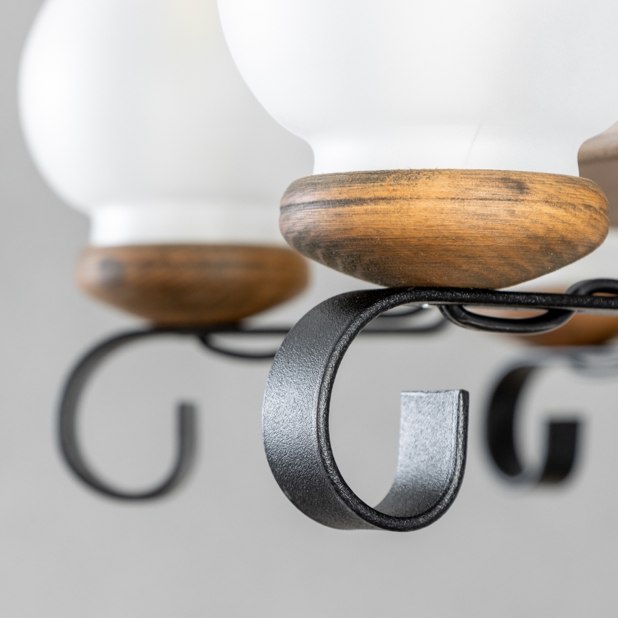 Brilagi - ROATA kattokruunu ketjulla 8xE14/40W/230V Ø 70 cm pyökki