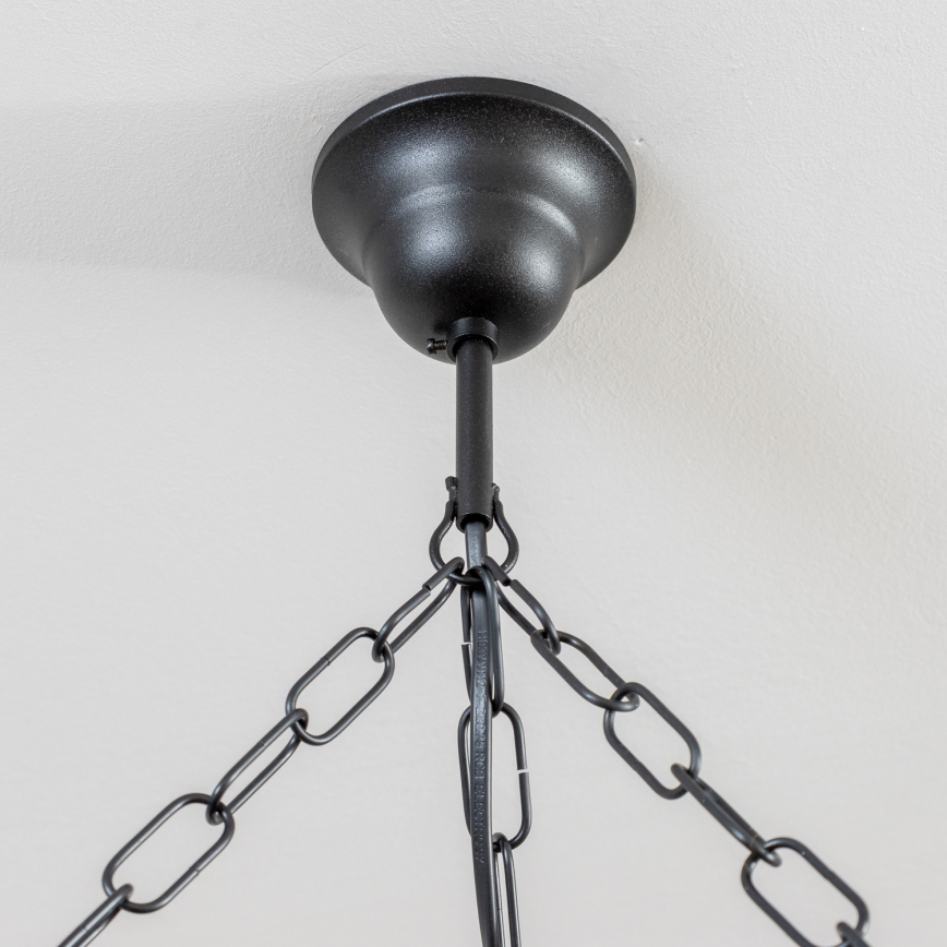 Brilagi - ROATA-riippuvalaisin ketjulla, 6 x E14 (max 40 W), 230 V, Ø 70 cm, pyökki/pähkinä