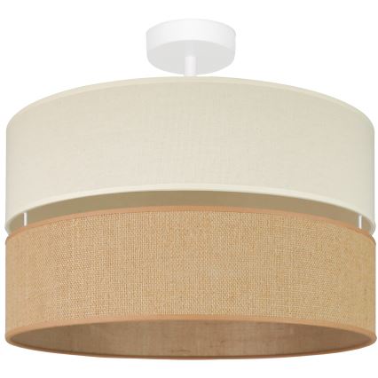 Brilagi - Kiinnitettävä kattovalaisin ROYAL YUTE 1xE27/15W/230V halkaisija 40 cm beige/kerma