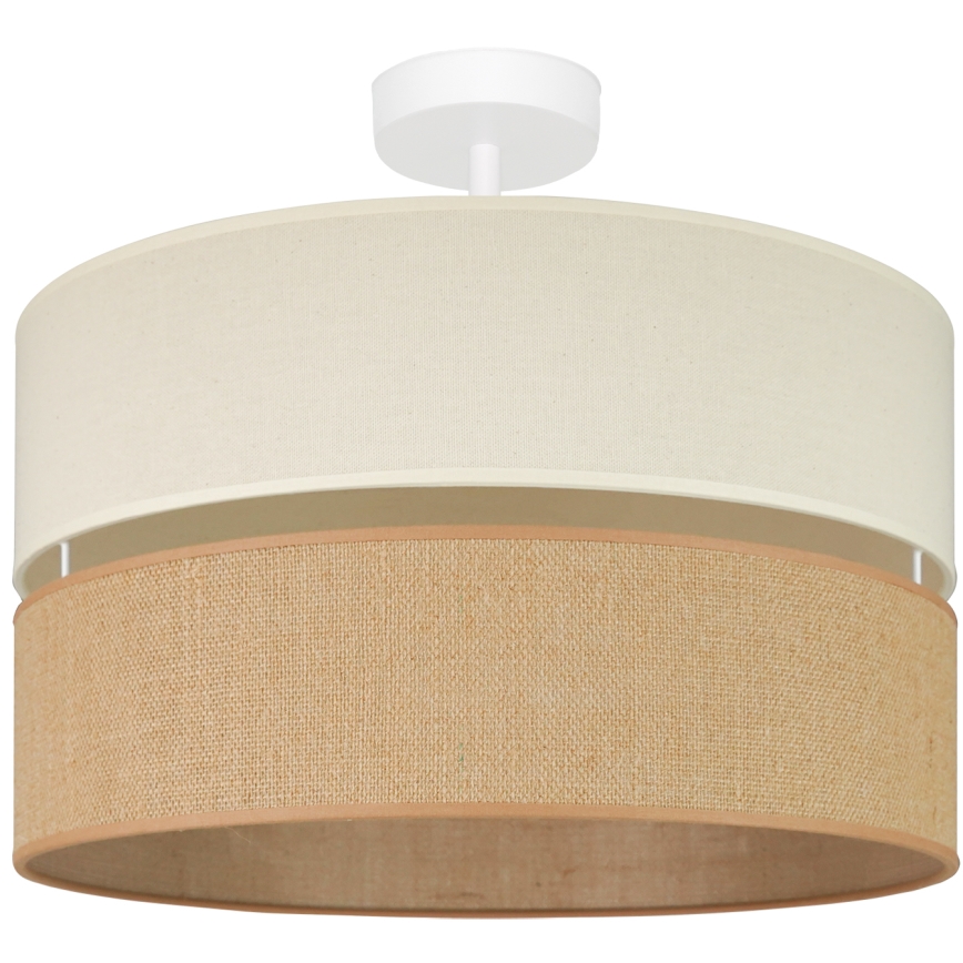 Brilagi - Kiinnitettävä kattovalaisin ROYAL YUTE 1xE27/15W/230V halkaisija 40 cm beige/kerma